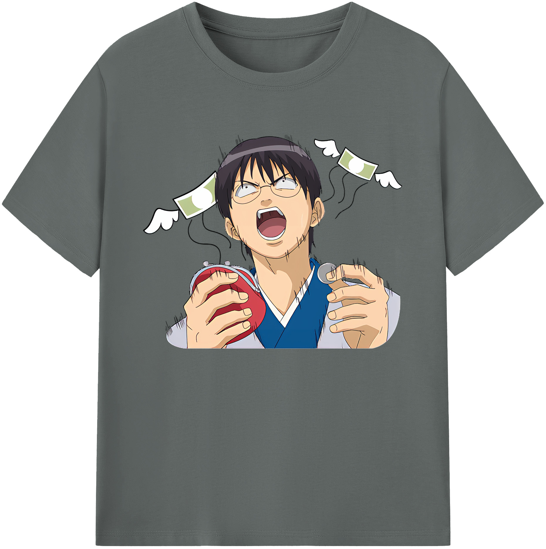 （画像用） ぎんたま 坂田銀時（さかたぎんとき） 神楽 志村新八（しむら しんぱち） GINTAMA Sakata Gintoki Kagura Shimura Shinpachi 綿100％ メンズ半袖Tシャツ｜肌触りやわらか＆通気性